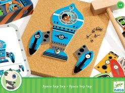 Discount Djeco Hammer & søm bræt - Rumskibe