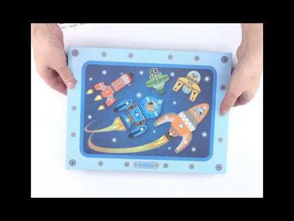 Discount Djeco Hammer & søm bræt - Rumskibe