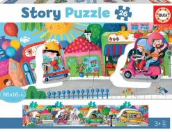 Sale educa Historie puslespil m. 26 brikker - Køretøjer