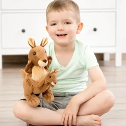 Beleduc Hånd- & fingerdukke - Kængurumor med unge