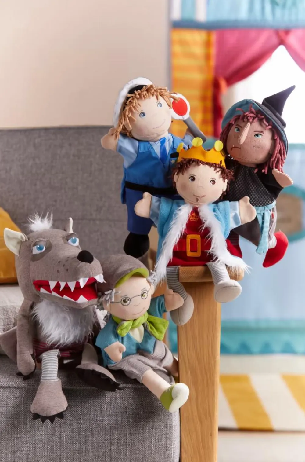 Clearance Haba Hånddukke 37 cm - Ulven Grisbert