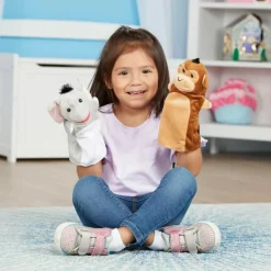 Sale Melissa & Doug Hånddukker - Safari, 6 stk.