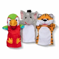 Sale Melissa & Doug Hånddukker - Safari, 6 stk.