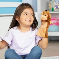 Sale Melissa & Doug Hånddukker - Safari, 6 stk.