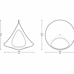 Best Hængehule Ø180 cm - Brun