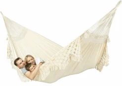 Discount La Siesta Hængekøje kingsize i økologisk bomuld - Latte