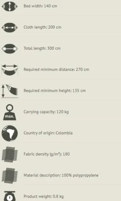 Sale La Siesta Hængekøje single outdoor - Toucan