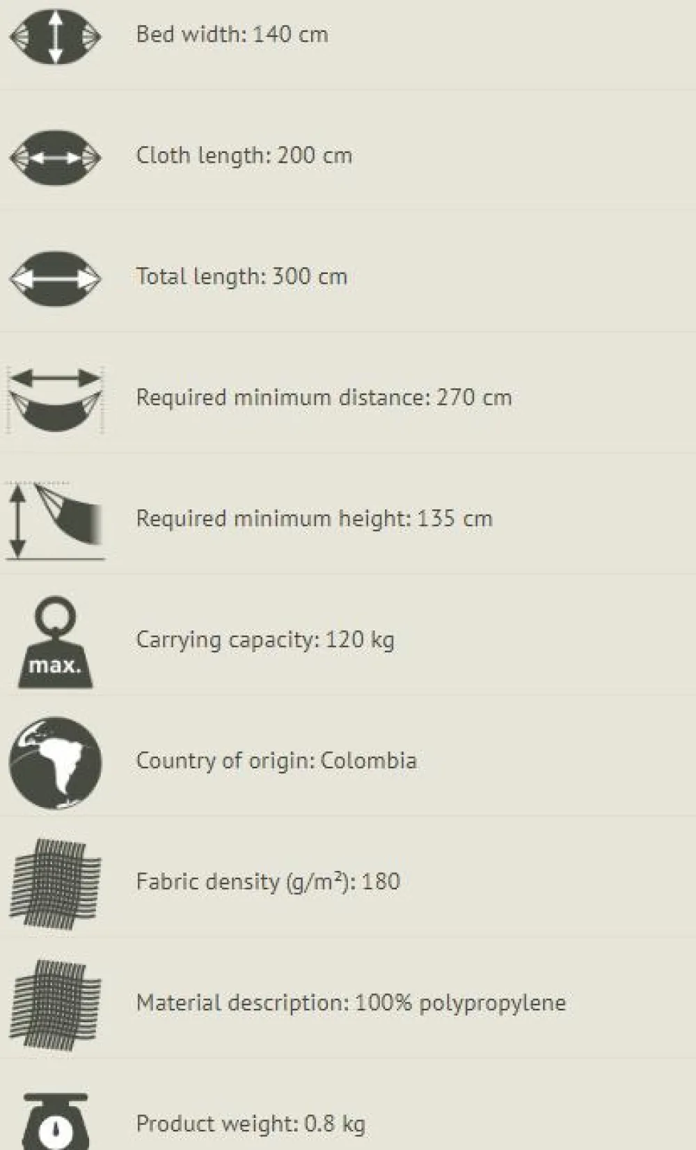 Sale La Siesta Hængekøje single outdoor - Toucan