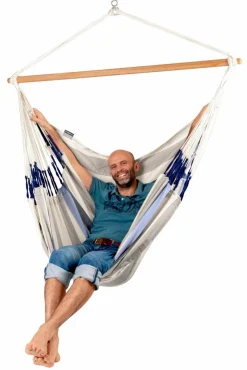 Sale La Siesta Hængekøjestol kingsize outdoor - Sea Salt
