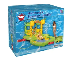 Hoppeborg m. badebassin - Giraf
