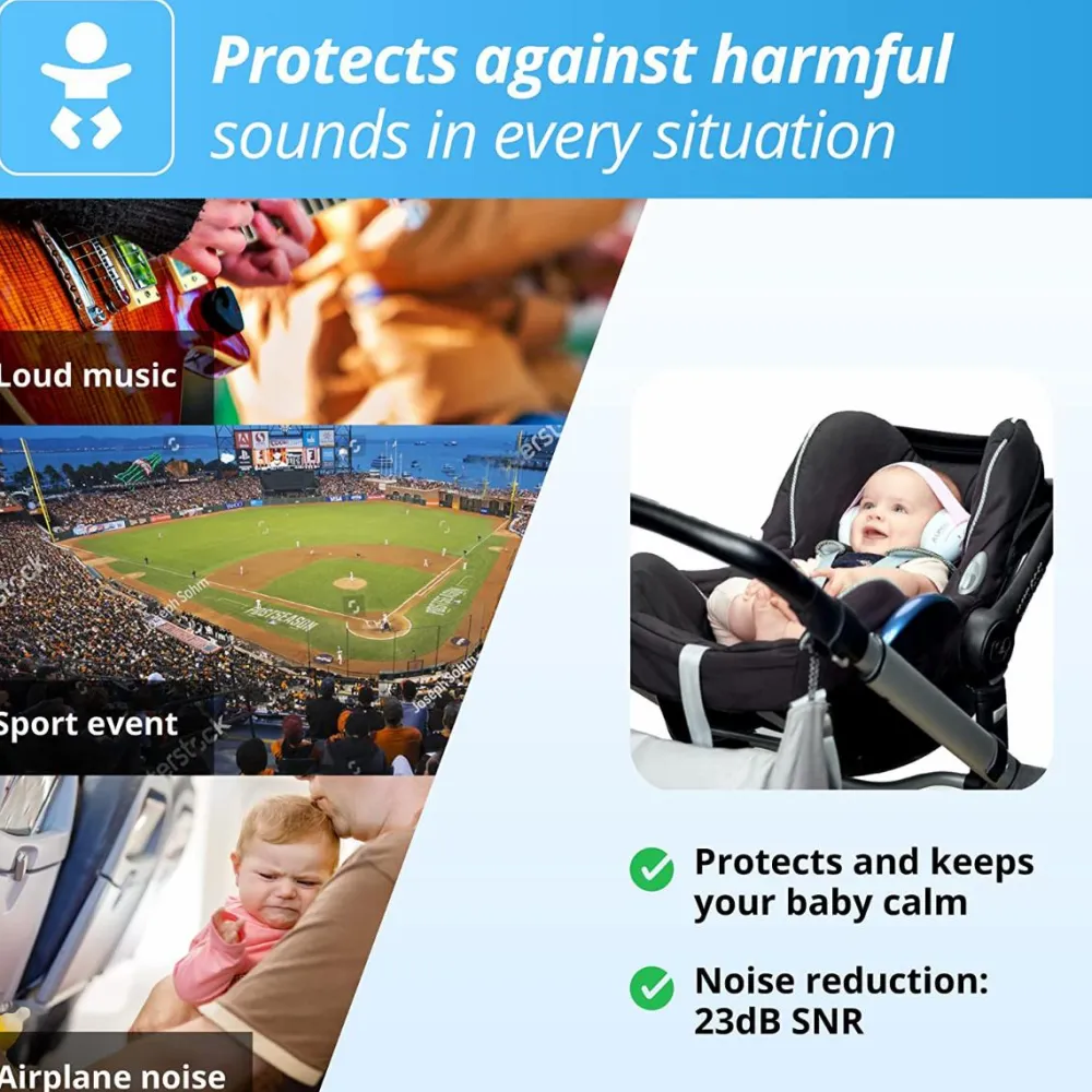 Sale Høreværn Muffy Baby 1-3 år - Blå