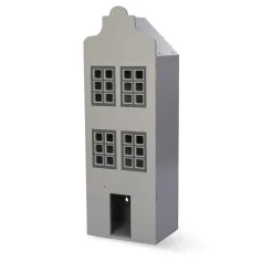 Online byASTRUP 2-i-1 Dukkehus og skab - Byhus