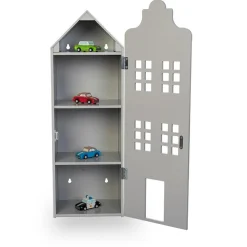 Online byASTRUP 2-i-1 Dukkehus og skab - Byhus