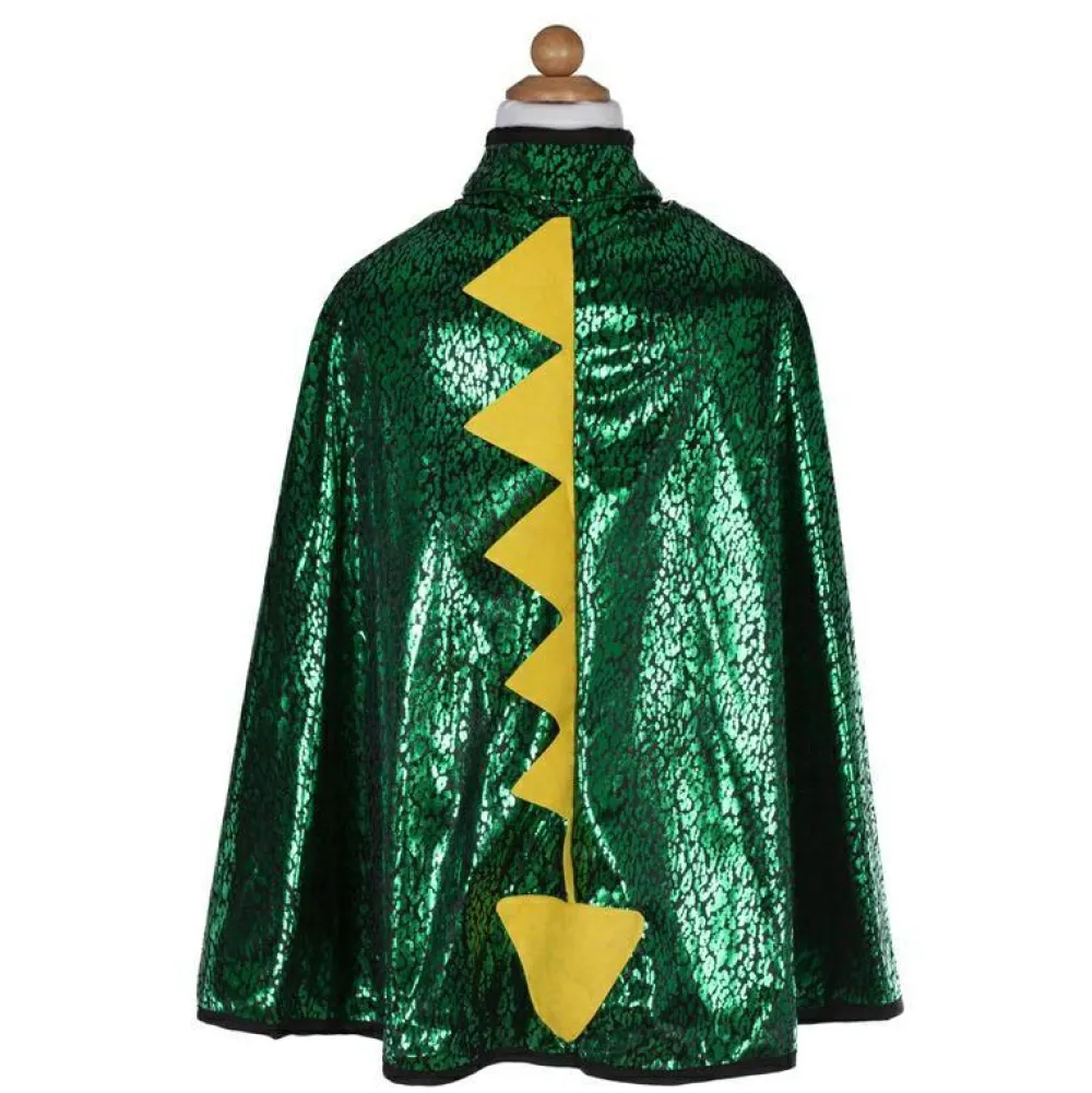 Great Pretenders 2-i-1 Grøn Drage/Ridder-kappe, str. 5-6 år