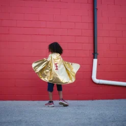 Sale Great Pretenders 2-i-1 kappe - Guld/Rød, str. 5-6 år