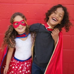 Sale Great Pretenders 2-i-1 kappe - Guld/Rød, str. 5-6 år