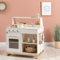 Discount 2-i-1 legekøkken & butik - Prunus (hvid)