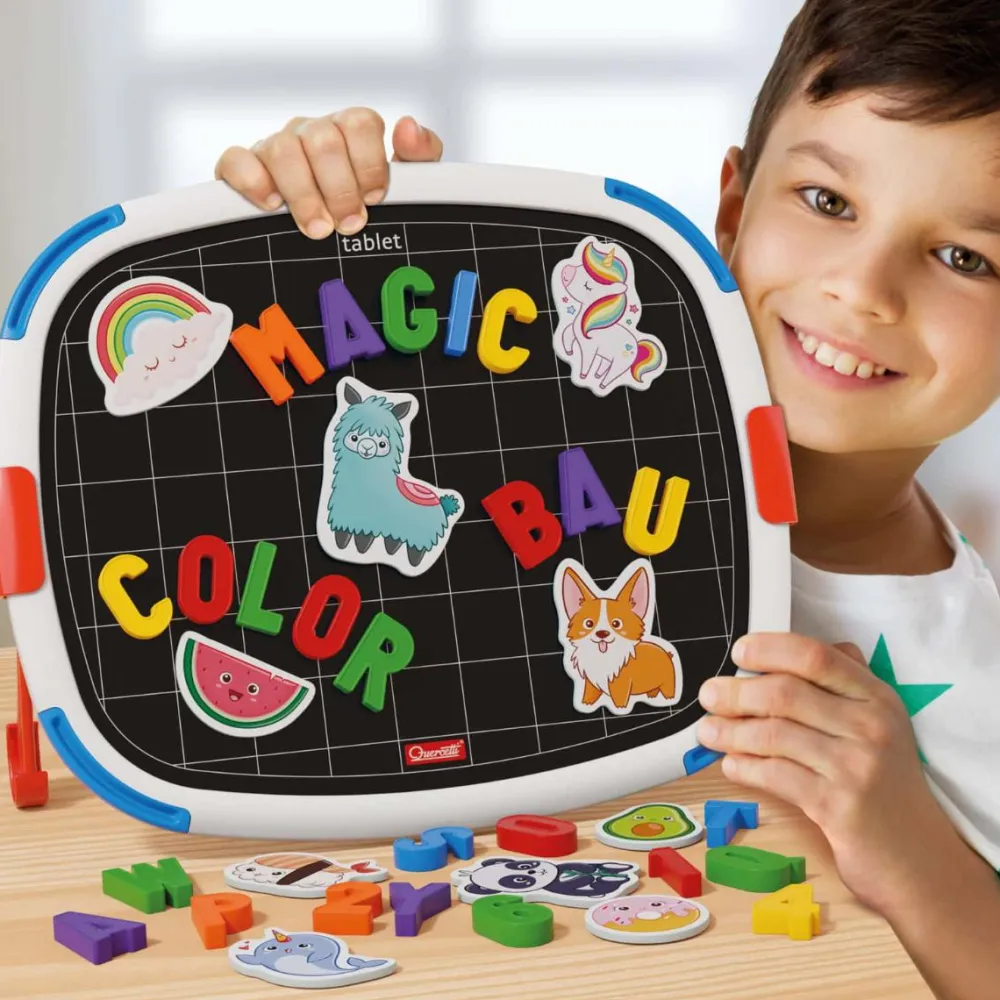 Outlet Quercetti 2-i-1 magnettavle med bogstaver