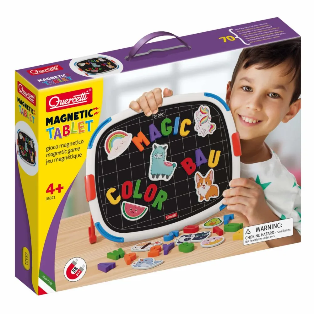 Outlet Quercetti 2-i-1 magnettavle med bogstaver