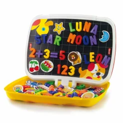 New Quercetti 2-i-1 magnettavle med bogstaver og tal