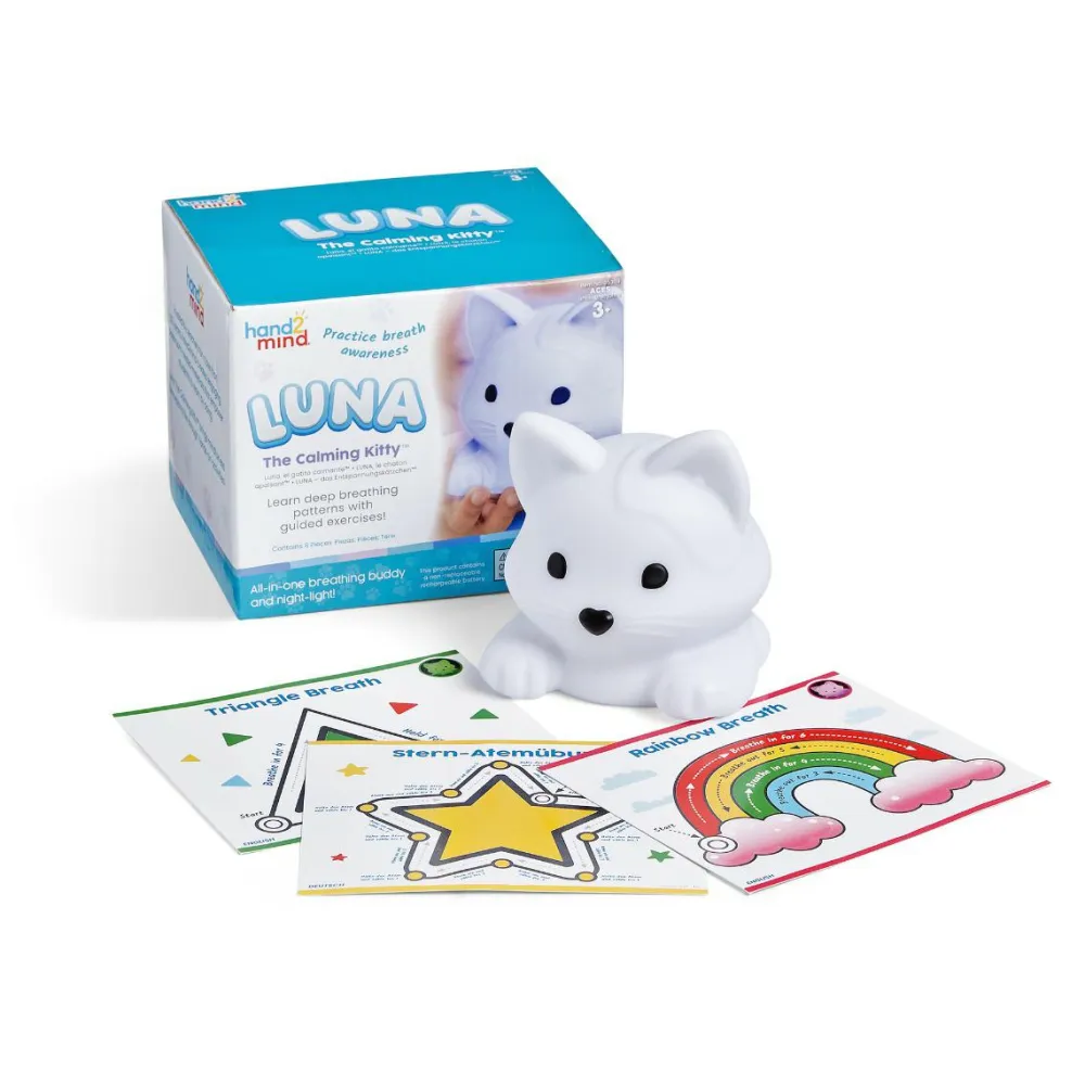 Best Learning Resources 2-i-1 natlampe og åndedrætsguide, Luna