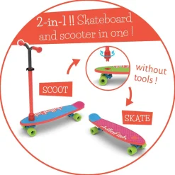 Outlet Chillafish 2-i-1 SkatieSkootie - Rød