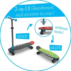 Outlet Chillafish 2-i-1 SkatieSkootie - Sort