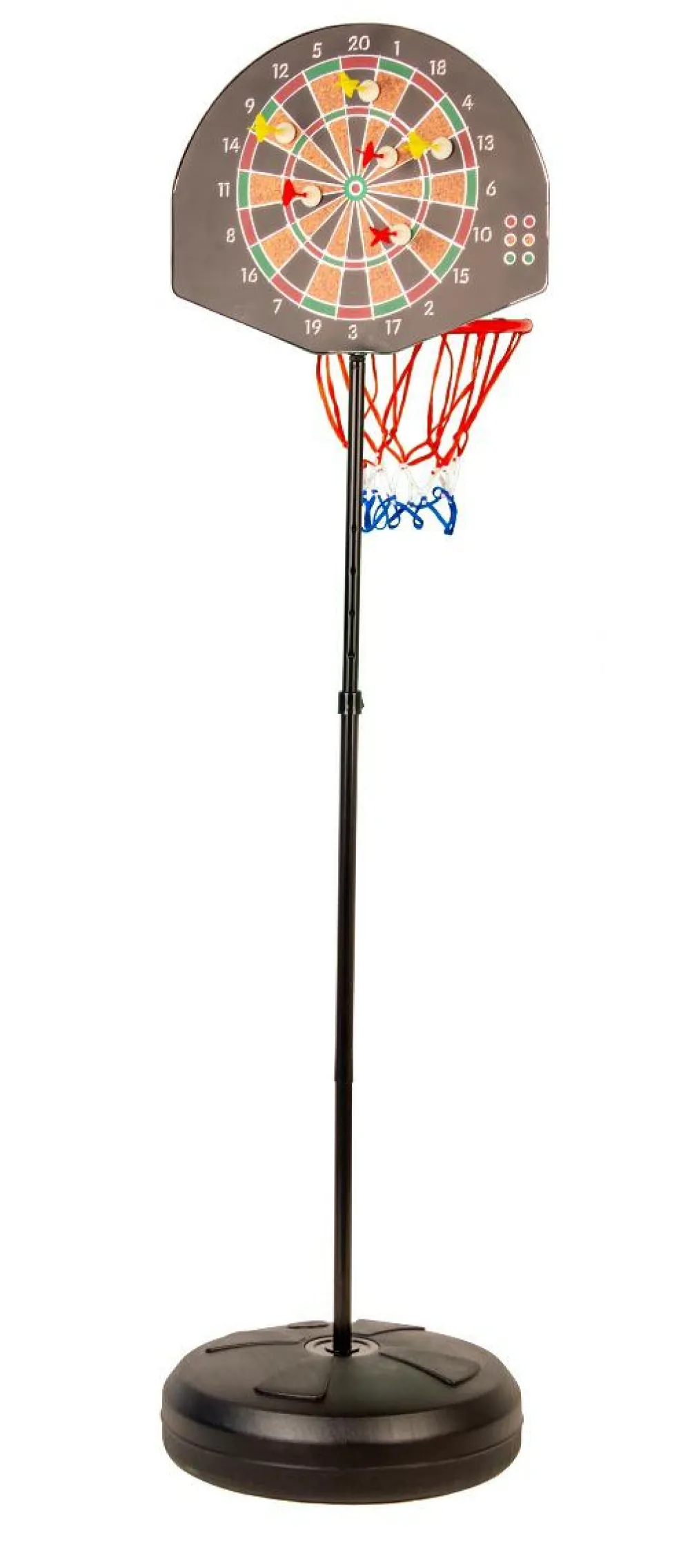 Discount My Hood 2-i-1 stander m. basketkurv og dartskive