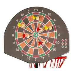 Discount My Hood 2-i-1 stander m. basketkurv og dartskive