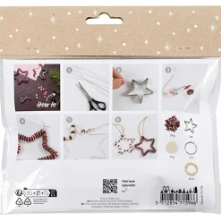Best Creativ Company Julepose - Julestjerner m. perler & pailetter