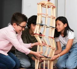 KAPLA klodser - Blå/Rød/Pink, 120 stk