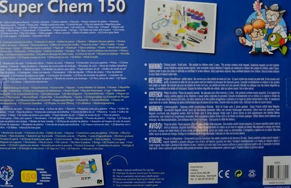 Sale Kemisæt med 150 forsøg