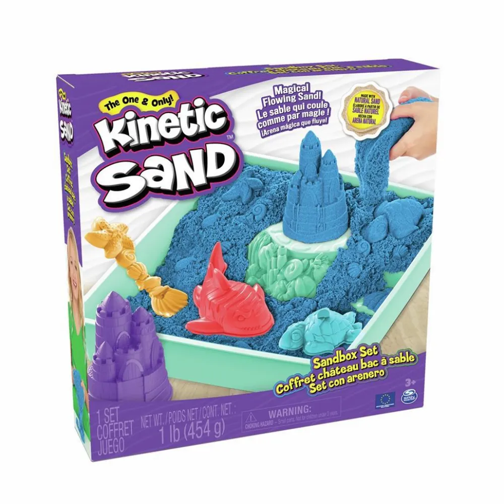 Outlet Kinetic Sand ® - Sandbox blå, 454 gram