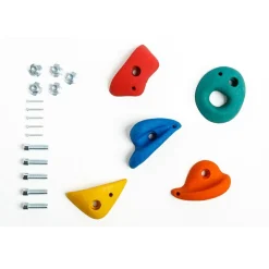 New DICE Klatregreb medium (inkl skruer) - Kulørt, 5 stk