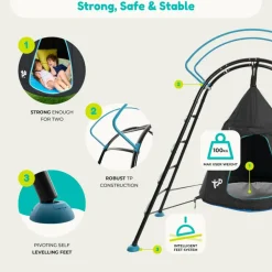 Klatrestativ med hængehule