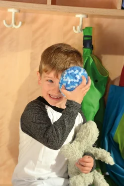 New Kølende sansebold Ø 10 cm. - Blå/Hvid