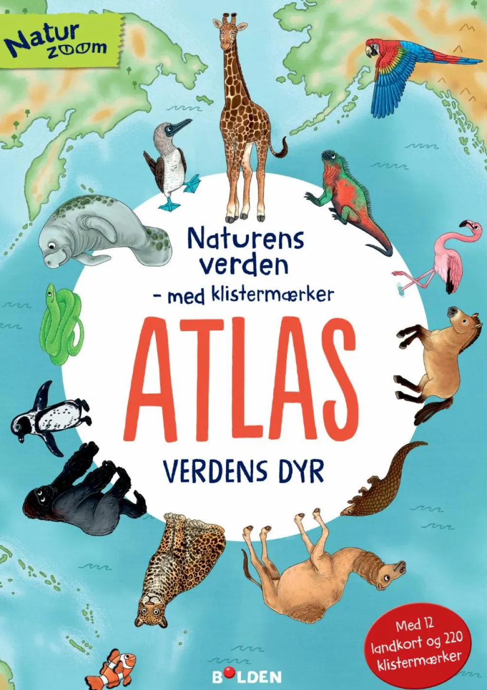 Discount Forlaget Bolden Klistermærkebog - Atlas, Verdens dyr