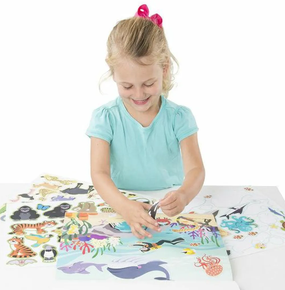 Sale Melissa & Doug Klistermærkebog - Dyreliv