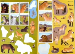 Clearance Forlaget Bolden Klistermærkebog - Heste og ponyer og andre dyr