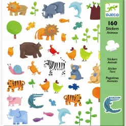 Best Djeco Klistermærker - Alverdens dyr, 160 stk.