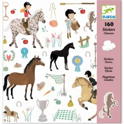 Sale Djeco Klistermærker - Heste, 160 stk
