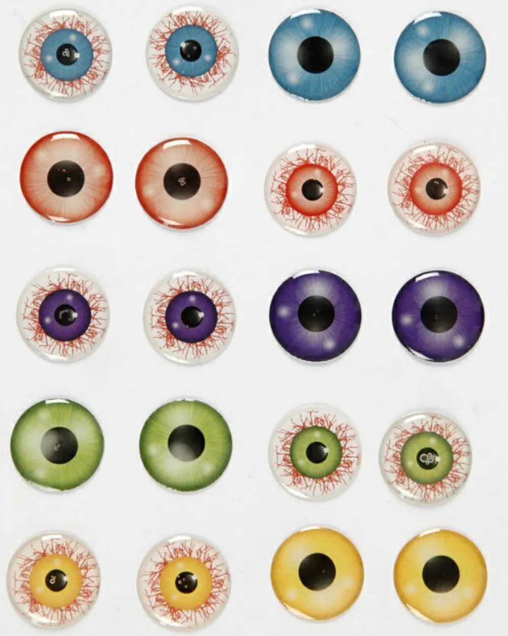 Discount Creativ Company Klistermærker - Øjne 3D, Ø 20 mm, 1 ark