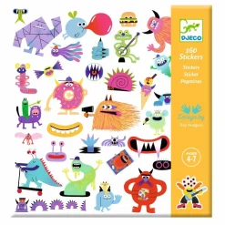 Discount Djeco Klistermærker - Monstre, 160 stk