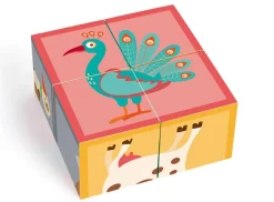 Online Scratch Klodspuslespil i karton, 4 klodser - Bondegårdsdyr