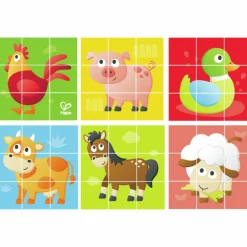 Hot Hape Klodspuslespil m. 9 klodser - Bondegård