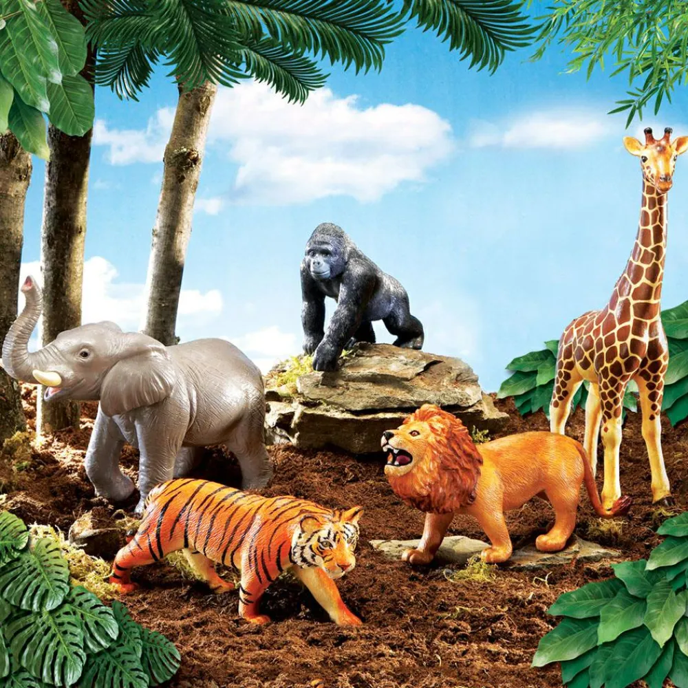 New Learning Resources Kæmpe jungledyr, 5 stk