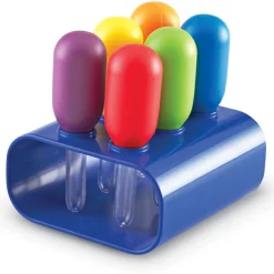 Learning Resources Kæmpe pipette med stativ, 6 stk.
