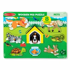 Best Melissa & Doug Knoppuslespil i træ