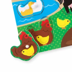 Best Melissa & Doug Knoppuslespil i træ