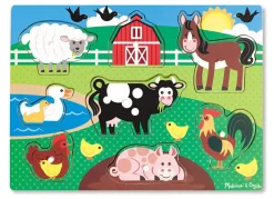 Best Melissa & Doug Knoppuslespil i træ